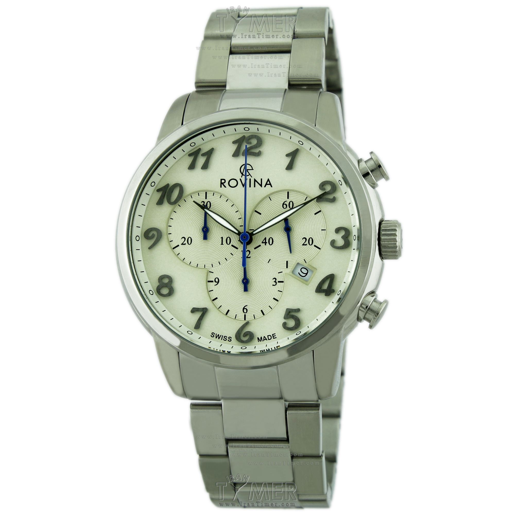 قیمت و خرید ساعت مچی مردانه رُوینا(ROVINA) مدل 51168G1BW کلاسیک | اورجینال و اصلی