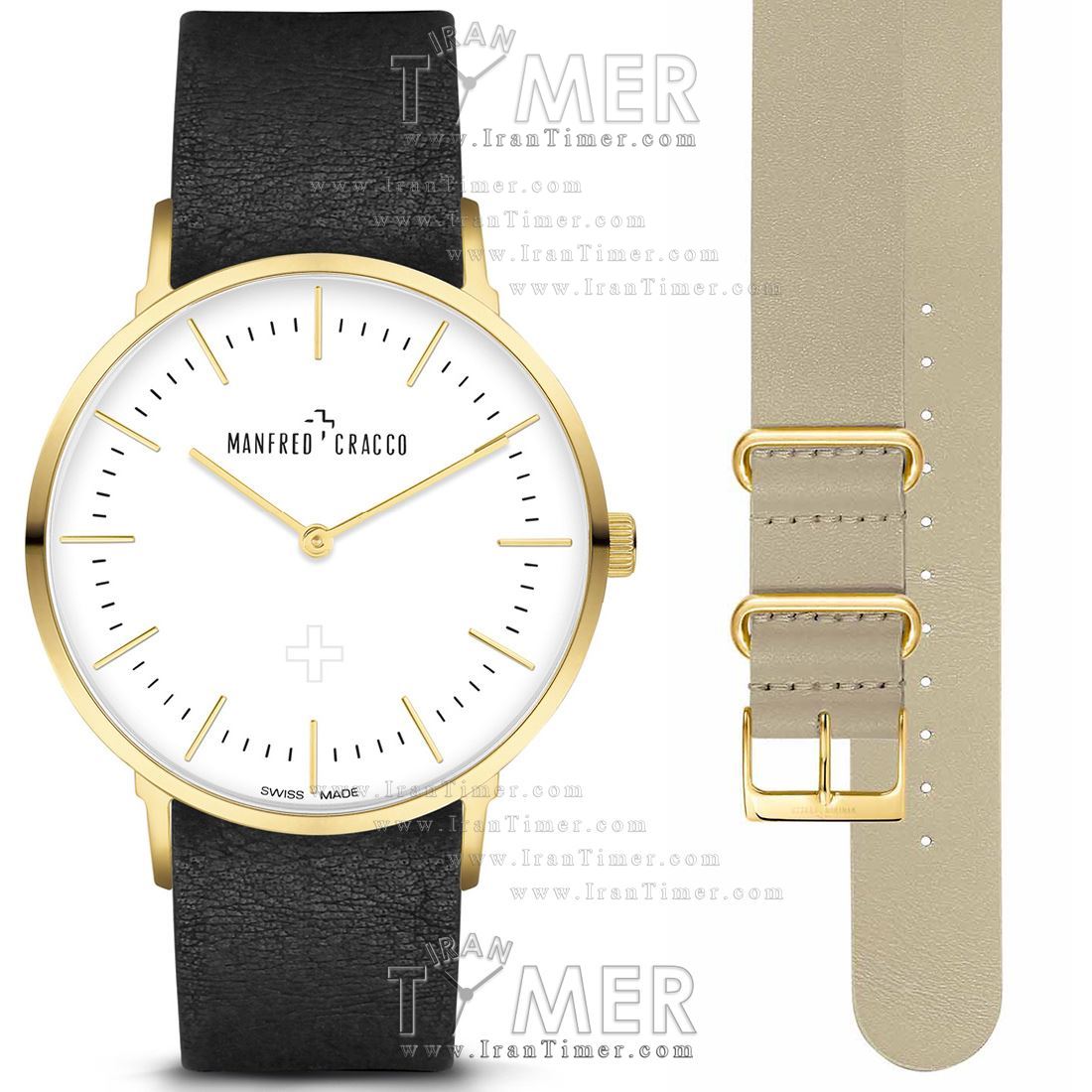 قیمت و خرید ساعت مچی مردانه زنانه مانفرد کراکو(MANFRED CRACCO) مدل MC40003GL کلاسیک | اورجینال و اصلی