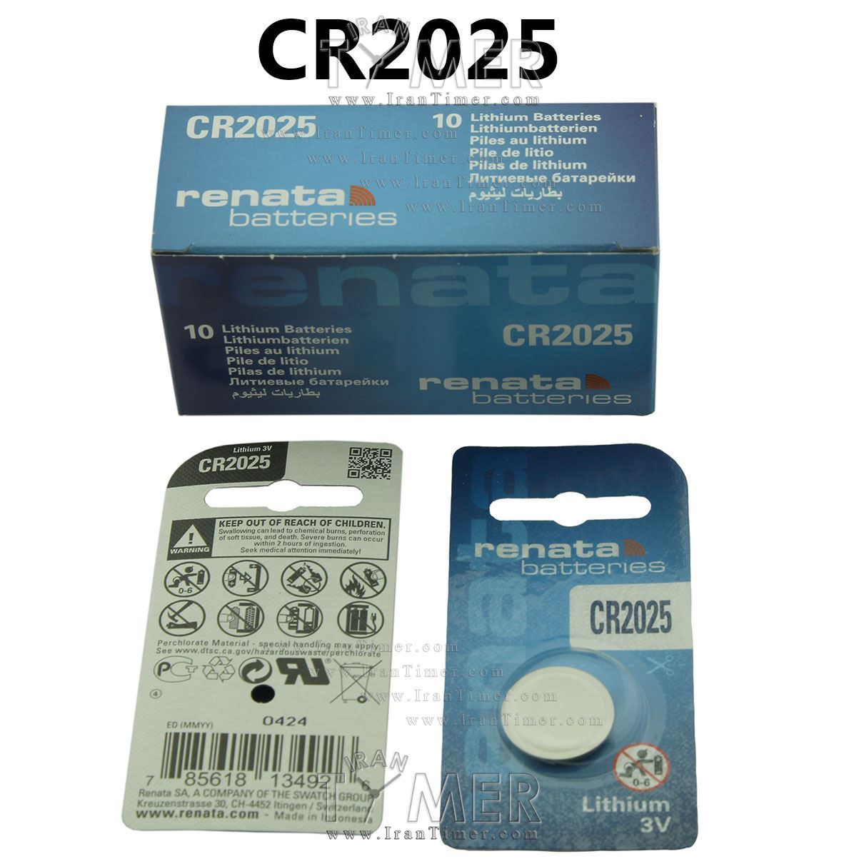 لوازم جانبی باتری ساعت - رناتا مدل CR2025