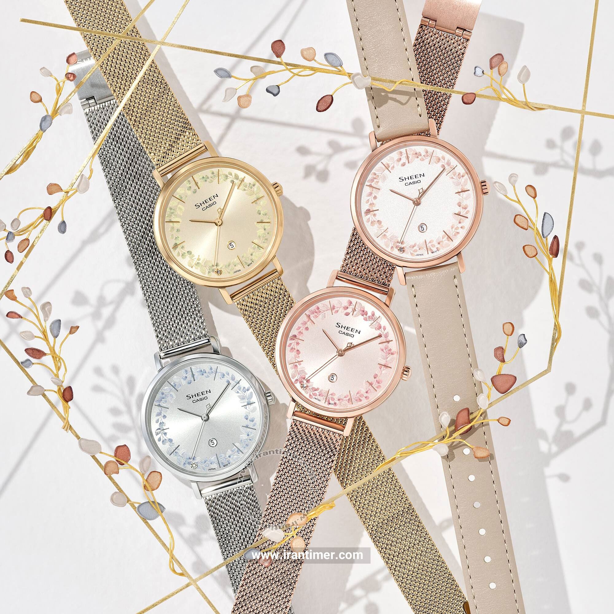 قیمت و خرید ساعت مچی زنانه کاسیو (CASIO) شین مدل SHE-4539FGM-9AUDF کلاسیک | اورجینال و اصلی