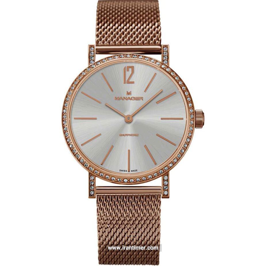 قیمت و خرید ساعت مچی زنانه منیجر(MANAGER) مدل MAN-PA-04-RM فشن | اورجینال و اصلی