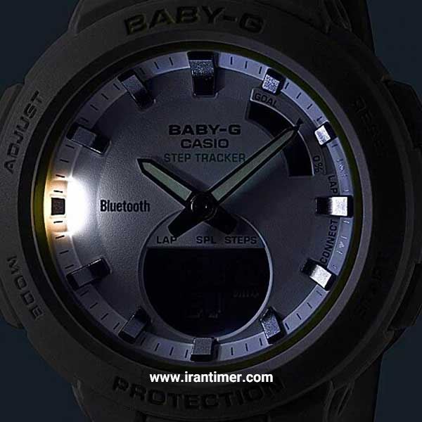 قیمت و خرید ساعت مچی کاسیو (CASIO) بیبی جی مدل BSA-B100AC-3ADR اسپرت | اورجینال و اصلی