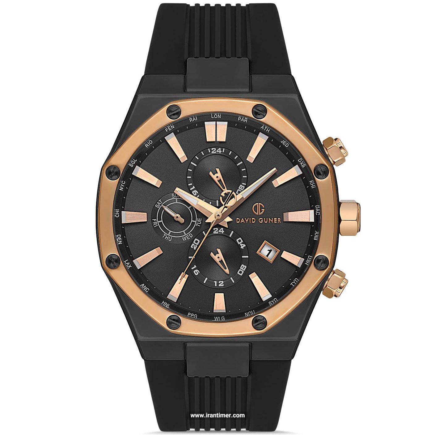 قیمت و خرید ساعت مچی مردانه دیوید گانر(David Guner) مدل DG-8821GD-R2 اسپرت | اورجینال و اصلی