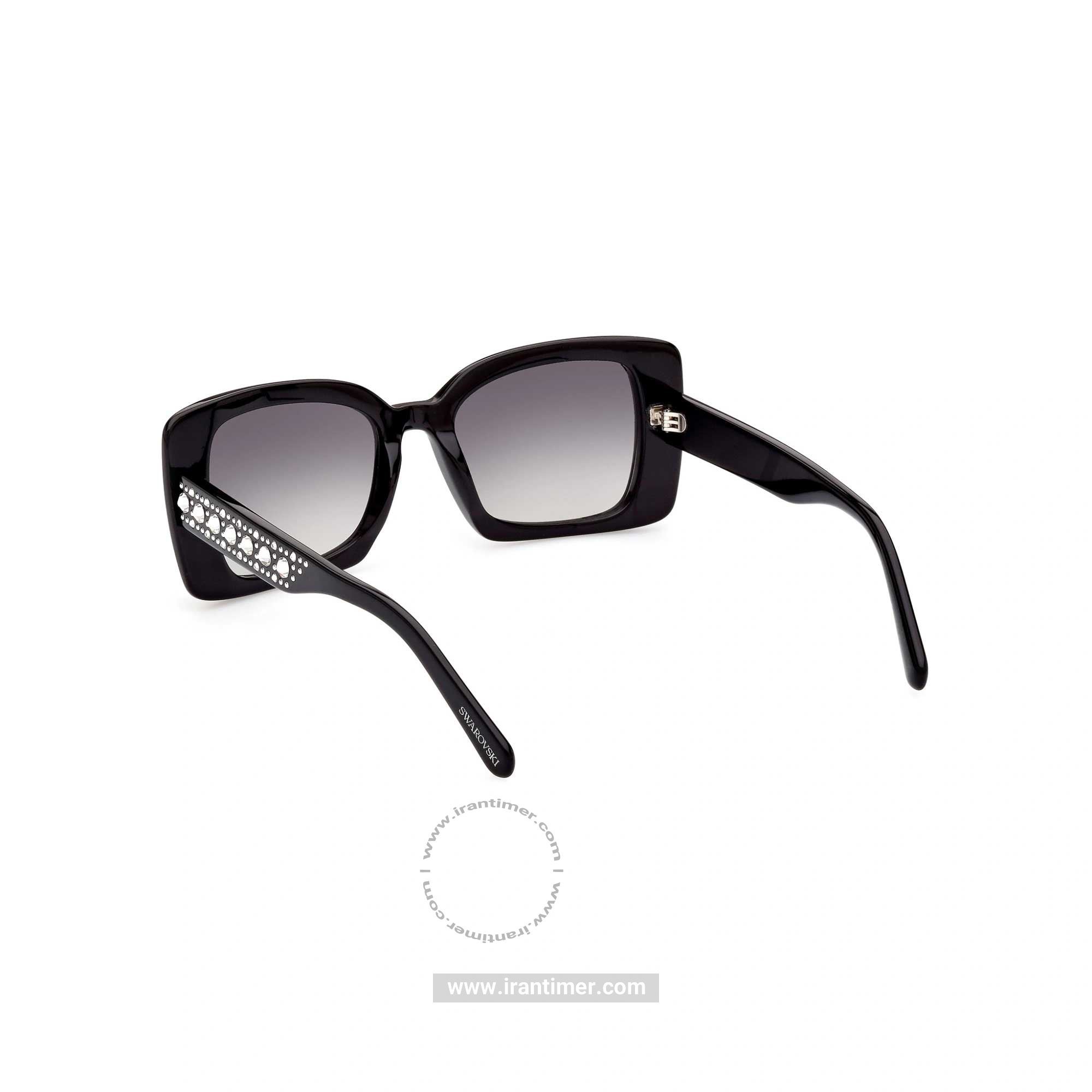 قیمت و خرید عینک آفتابی زنانه فشن (SWAROVSKI) مدل SK 0370 01B 52 | اورجینال و اصلی