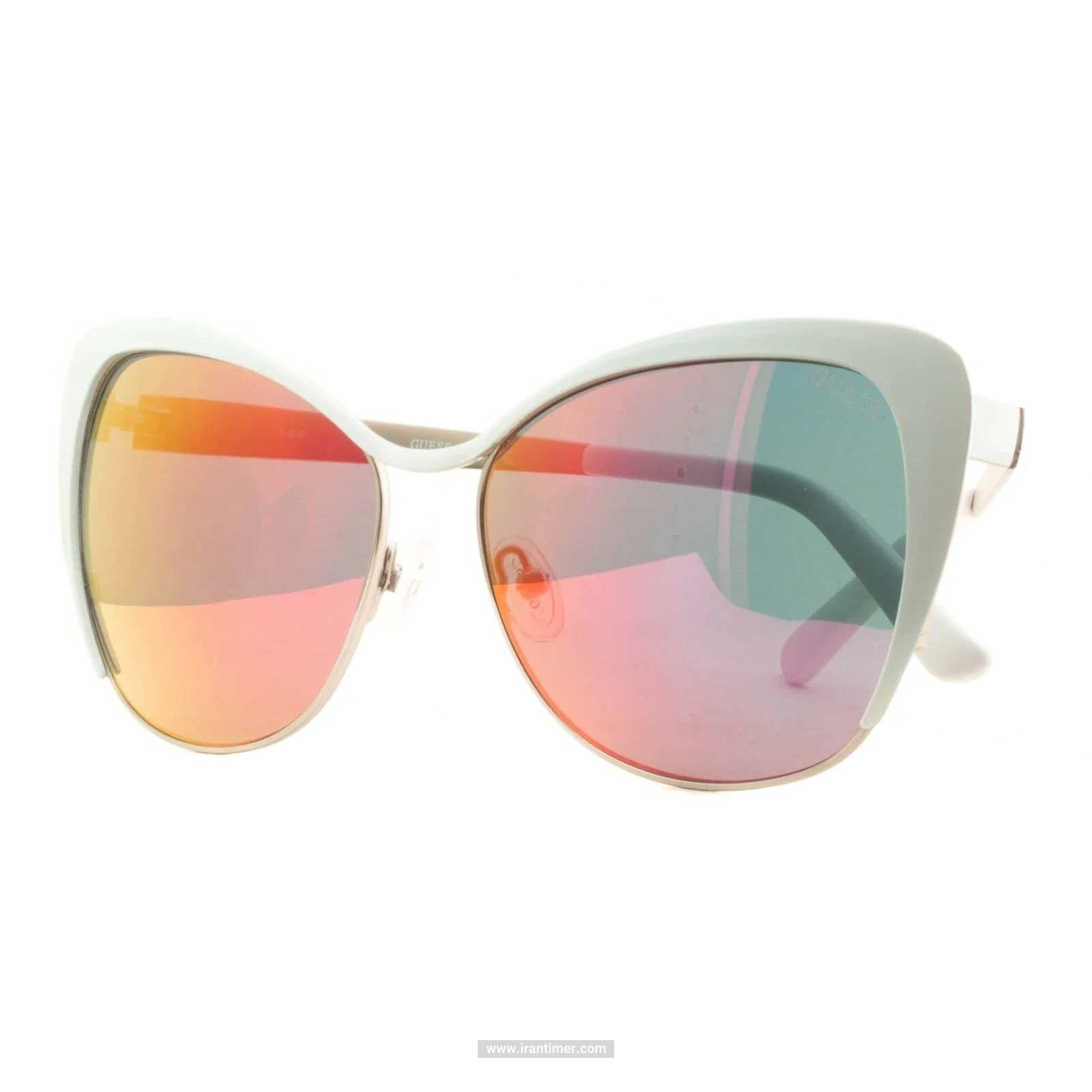 قیمت و خرید عینک آفتابی زنانه کلاسیک (guess) مدل GU 7422 21Z 58 | اورجینال و اصلی