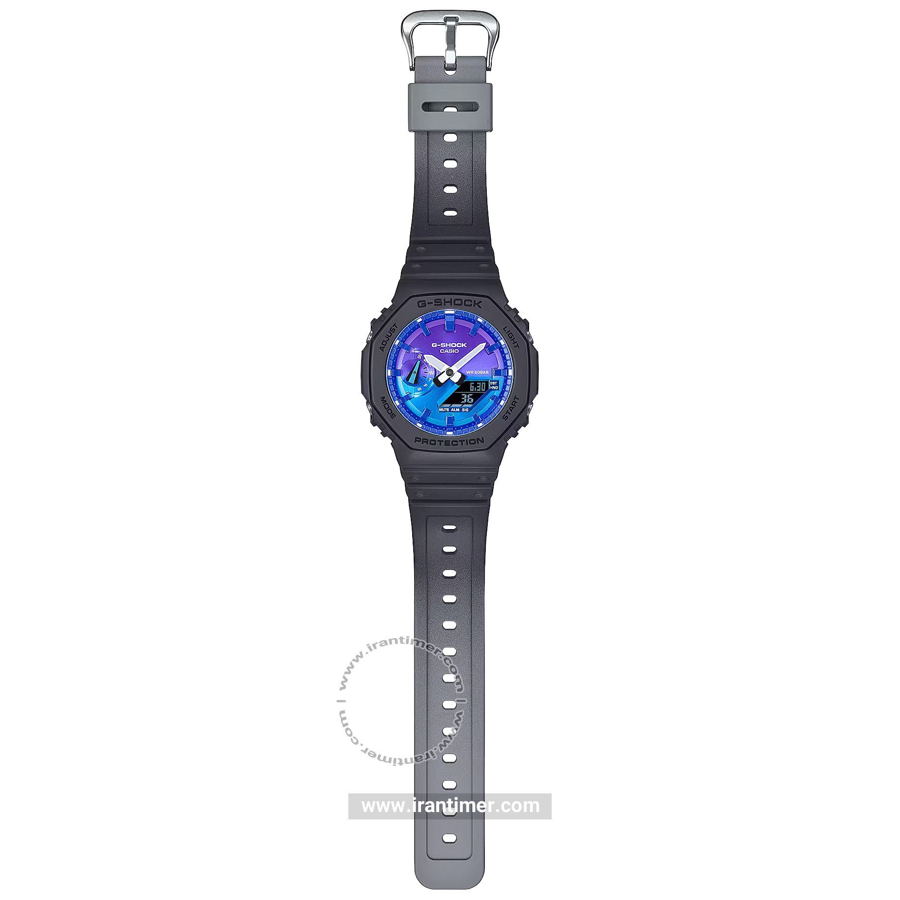 قیمت و خرید ساعت مچی مردانه کاسیو (CASIO) جی شاک مدل GA-2100FL-1ADR اسپرت | اورجینال و اصلی