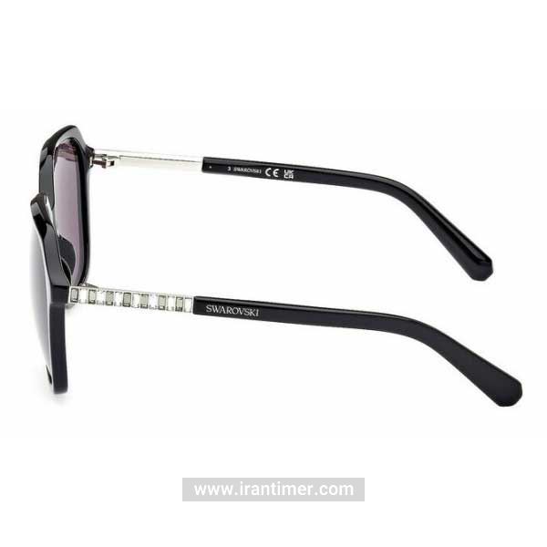قیمت و خرید عینک آفتابی زنانه کلاسیک (SWAROVSKI) مدل SK 0390 01A 56 | اورجینال و اصلی