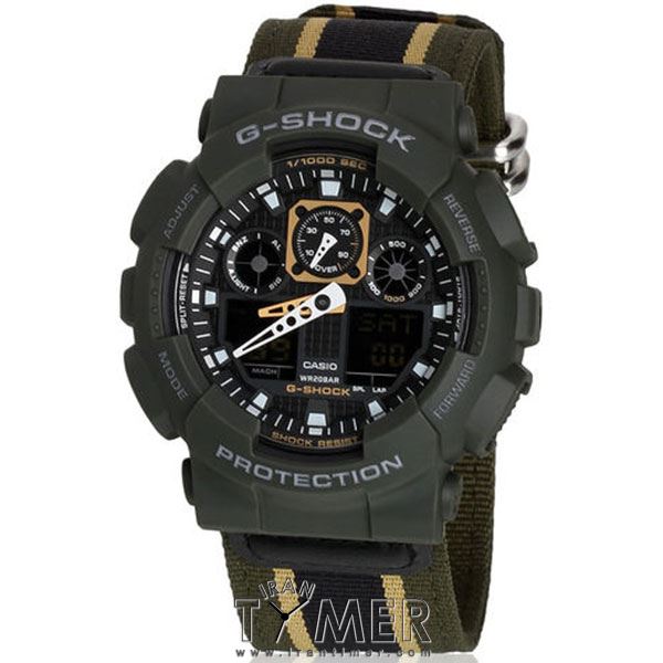 قیمت و خرید ساعت مچی مردانه کاسیو (CASIO) جی شاک مدل GA-100MC-3ADR اسپرت | اورجینال و اصلی