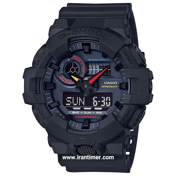 قیمت و خرید ساعت مچی مردانه کاسیو (CASIO) جی شاک مدل GA-700BMC-1ADR اسپرت | اورجینال و اصلی