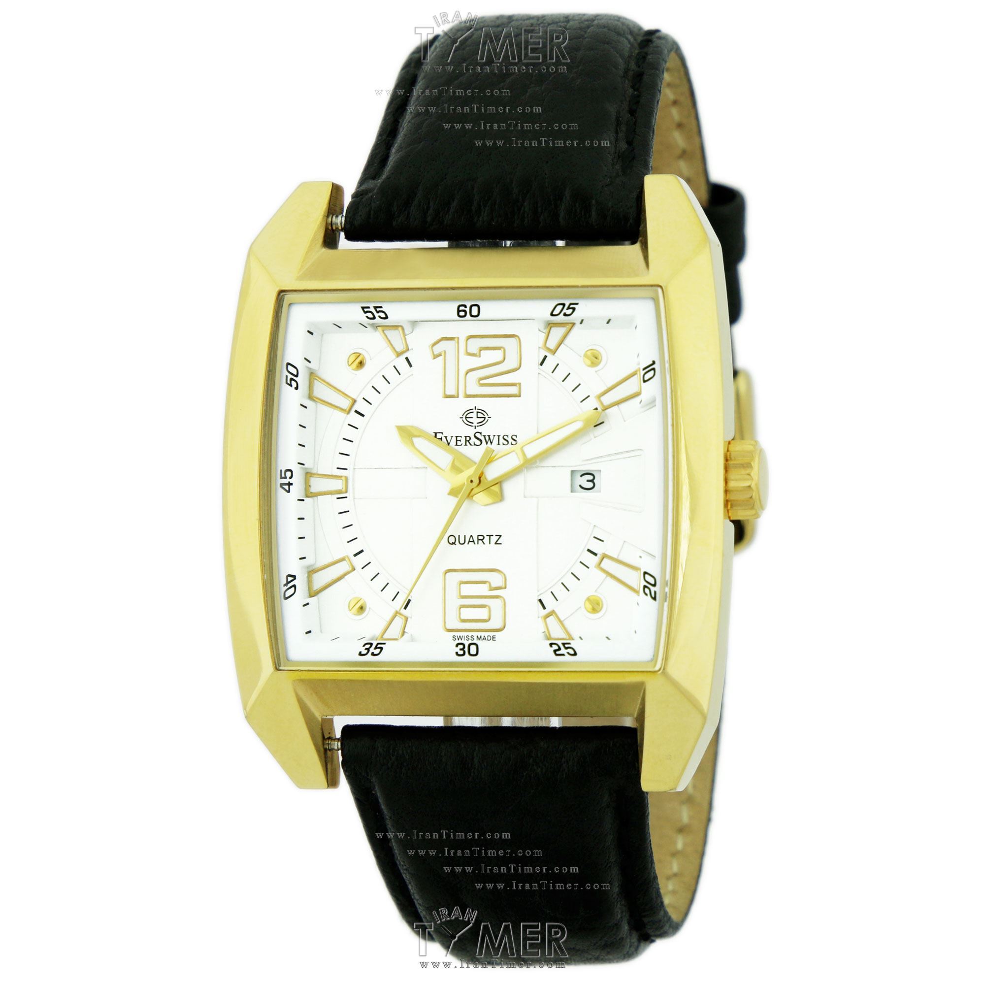 قیمت و خرید ساعت مچی مردانه اورسوئیس(EVER SWISS) مدل 19202-G157 کلاسیک | اورجینال و اصلی