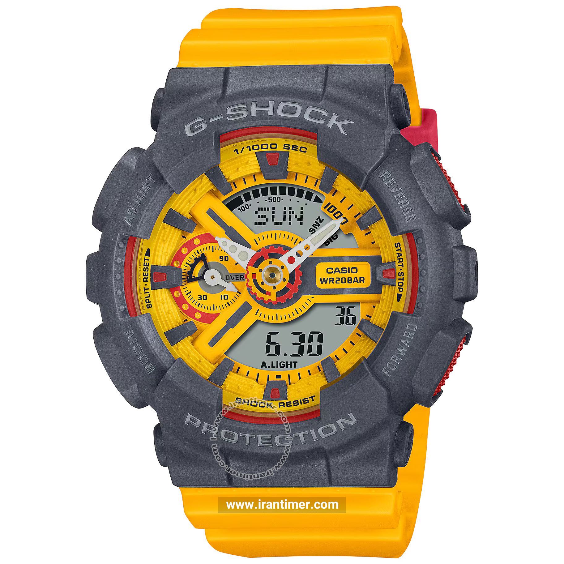 قیمت و خرید ساعت مچی مردانه زنانه کاسیو (CASIO) مدل GMA-S110Y-9ADR اسپرت | اورجینال و اصلی