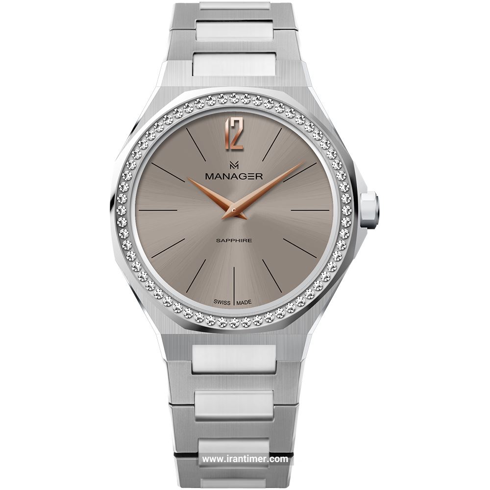 قیمت و خرید ساعت مچی زنانه منیجر(MANAGER) مدل MAN-RW-17-SM کلاسیک فشن | اورجینال و اصلی