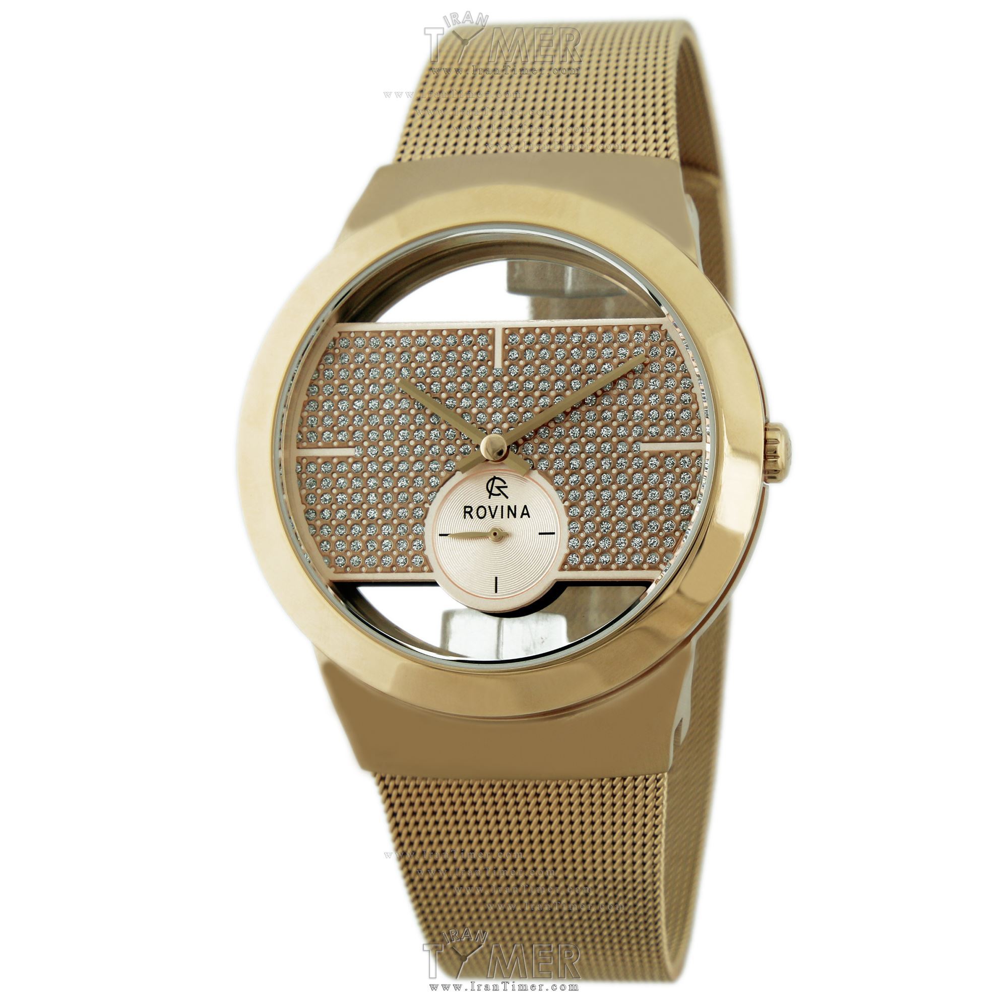 قیمت و خرید ساعت مچی زنانه رُوینا(ROVINA) مدل 72115L4BRG کلاسیک فشن | اورجینال و اصلی