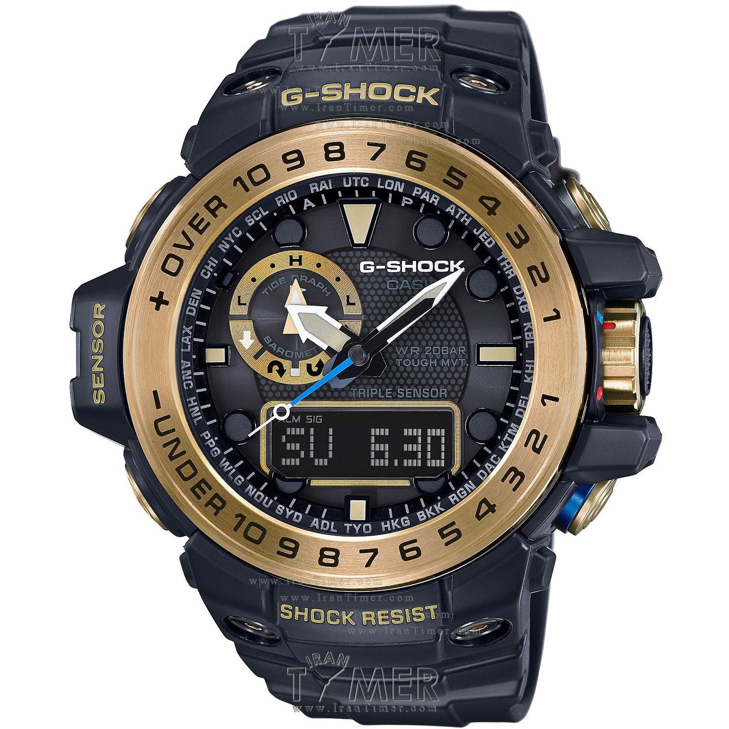 قیمت و خرید ساعت مچی مردانه کاسیو (CASIO) جی شاک مدل GWN-1000GB-1ADR اسپرت | اورجینال و اصلی
