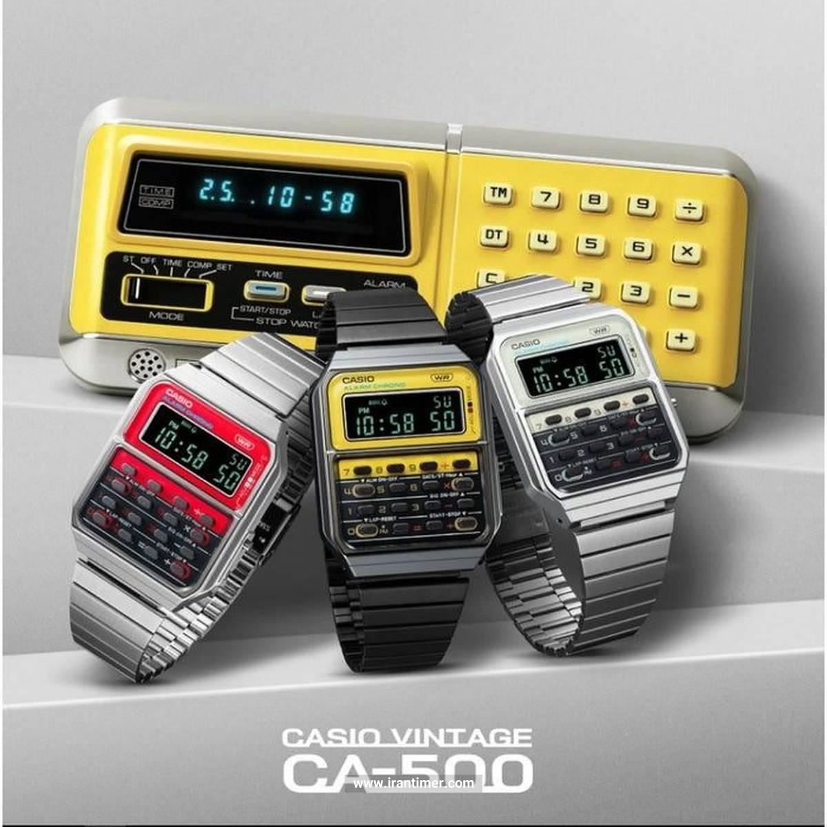 قیمت و خرید ساعت مچی مردانه زنانه کاسیو (CASIO) جنرال مدل CA-500WEGG-9BDF اسپرت | اورجینال و اصلی