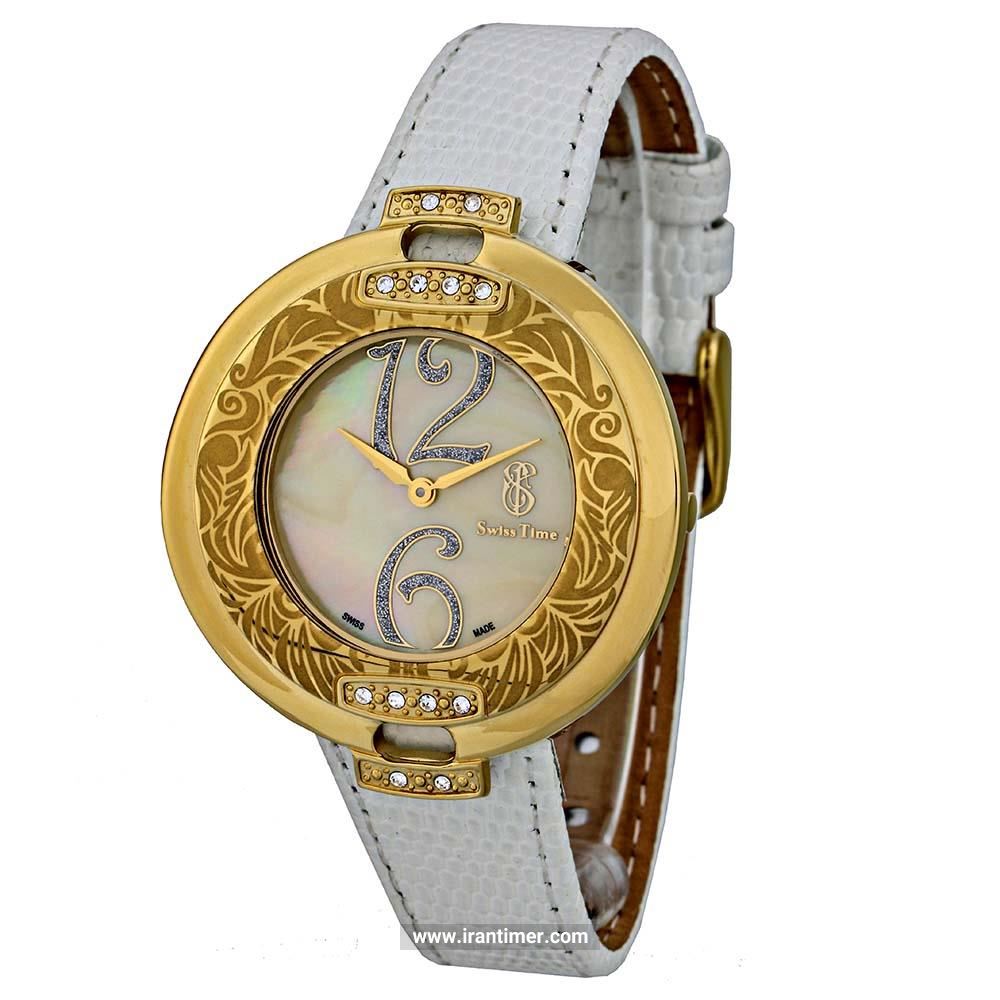 قیمت و خرید ساعت مچی زنانه سوئیس تایم(SWISS TIME) مدل ST 725-GPWhi/Ye فشن | اورجینال و اصلی