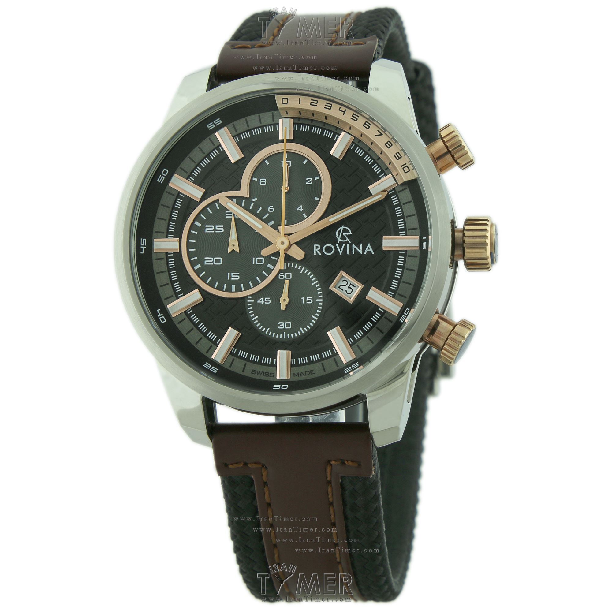 قیمت و خرید ساعت مچی مردانه رُوینا(ROVINA) مدل 51191G2SG اسپرت | اورجینال و اصلی