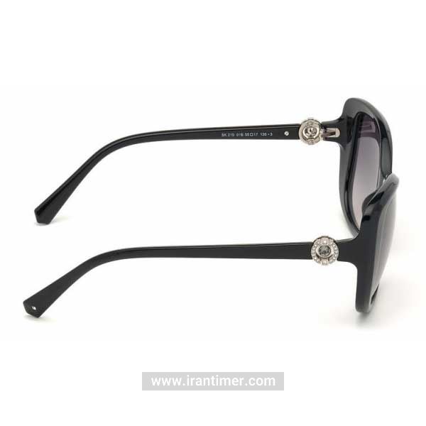 قیمت و خرید عینک آفتابی زنانه کلاسیک (SWAROVSKI) مدل SK 0219 01B 55 | اورجینال و اصلی