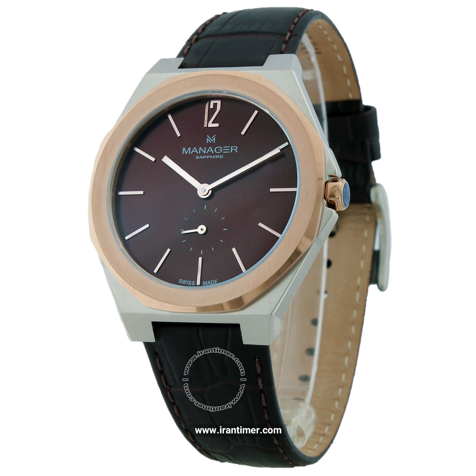 قیمت و خرید ساعت مچی مردانه منیجر(MANAGER) مدل MAN-RP-07-BL کلاسیک | اورجینال و اصلی