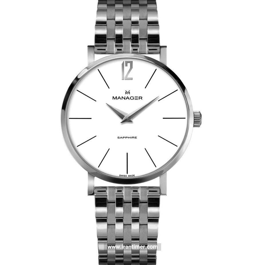 قیمت و خرید ساعت مچی زنانه منیجر(MANAGER) مدل MAN-PS-03-SM کلاسیک | اورجینال و اصلی