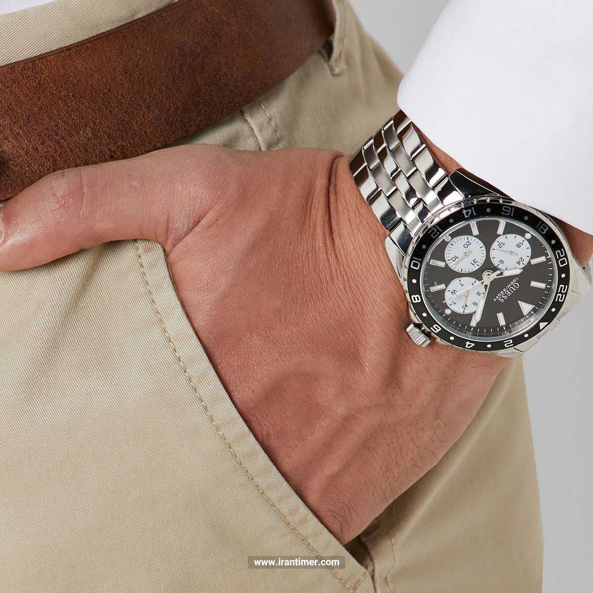 قیمت و خرید ساعت مچی مردانه گس(GUESS) مدل W1107G1 کلاسیک | اورجینال و اصلی