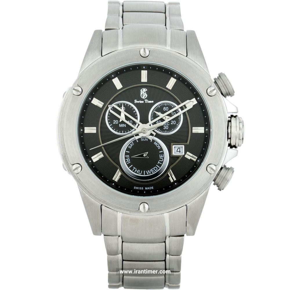 قیمت و خرید ساعت مچی مردانه سوئیس تایم(SWISS TIME) مدل ST 611-SS/Bl کلاسیک | اورجینال و اصلی