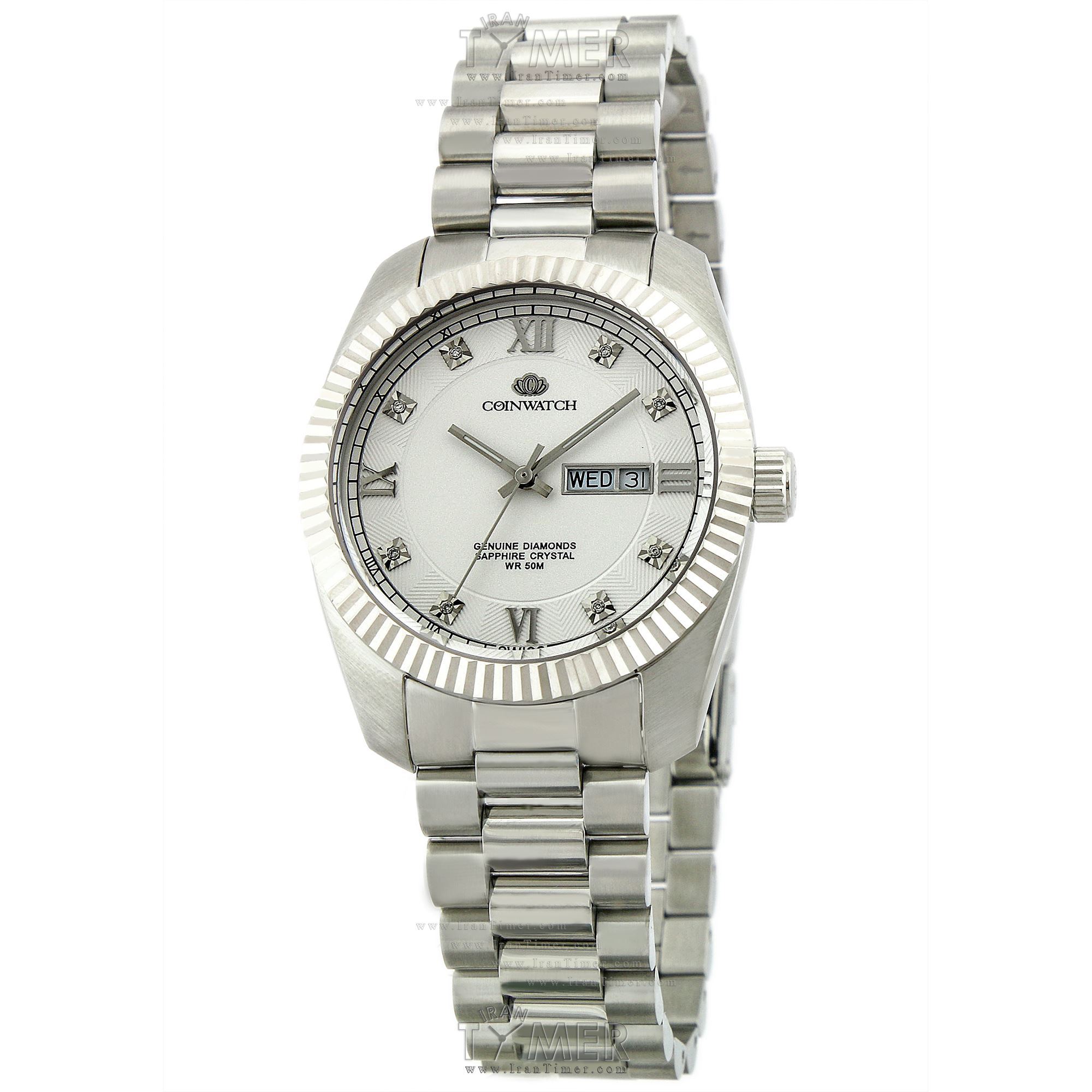 قیمت و خرید ساعت مچی مردانه کوین واچ(COINWATCH) مدل C129SSV کلاسیک | اورجینال و اصلی