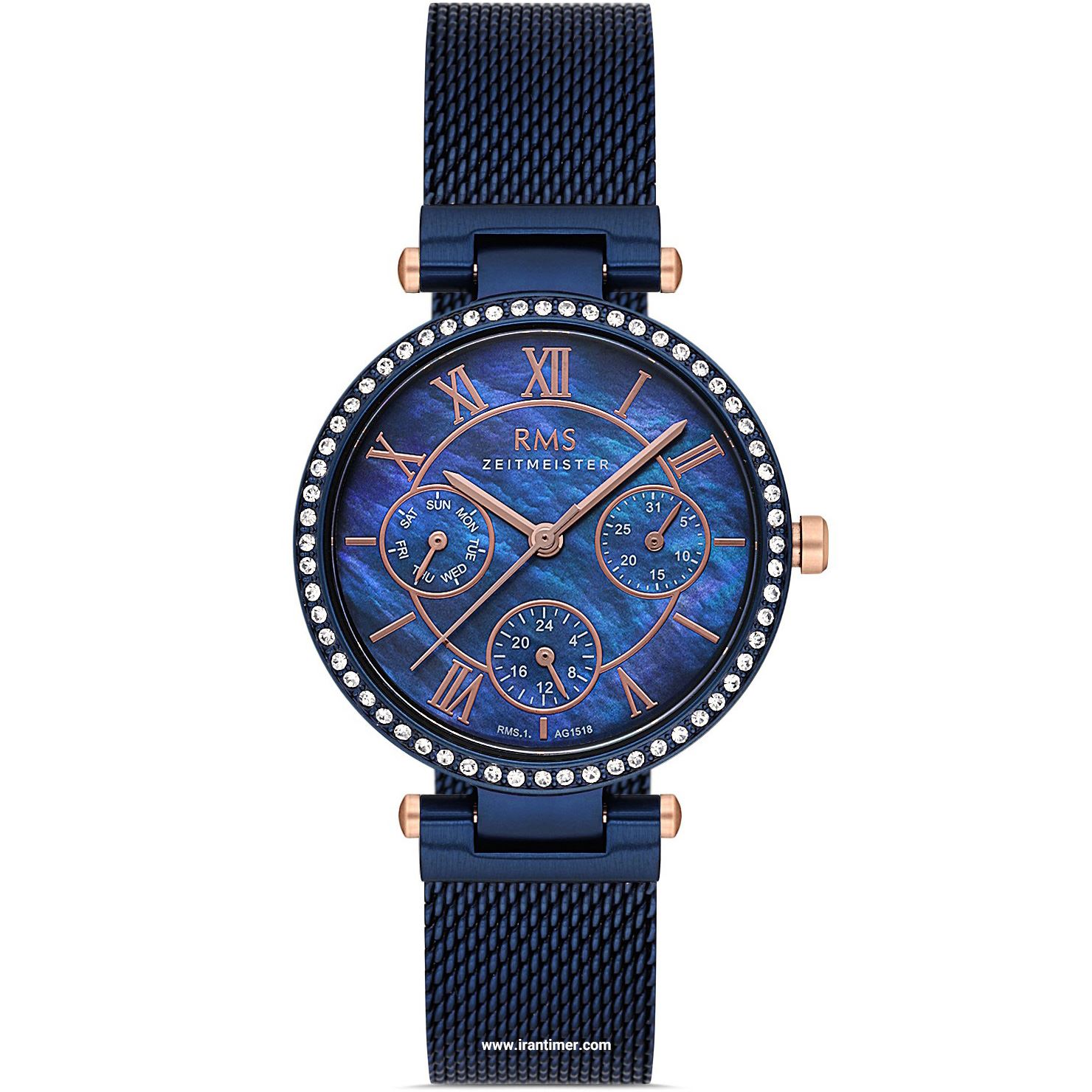 قیمت و خرید ساعت مچی زنانه آر ام اس زیمستر(RMS ZEITMEISTER) مدل RMS.1.AG1518.08 فشن | اورجینال و اصلی