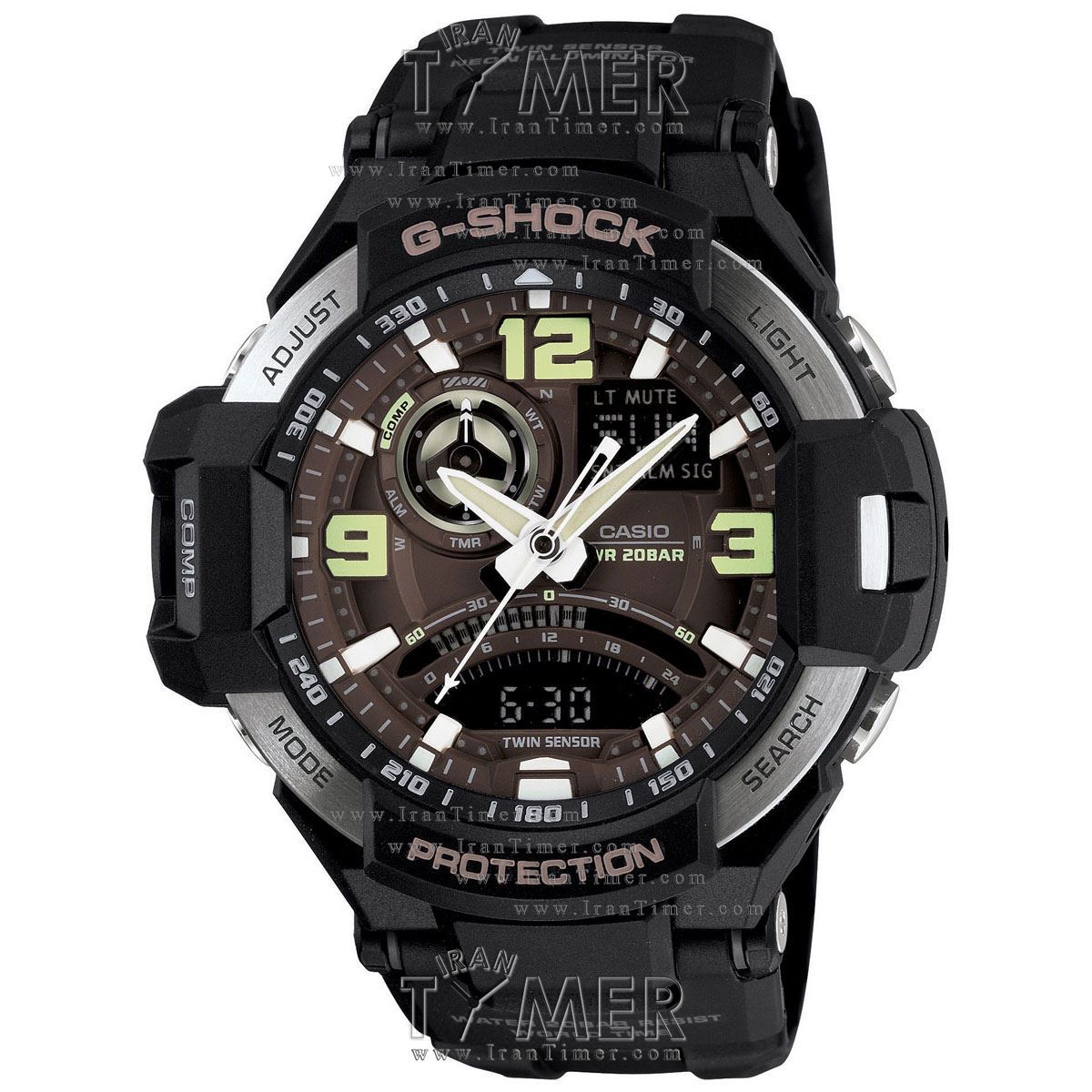 قیمت و خرید ساعت مچی مردانه کاسیو (CASIO) جی شاک مدل GA-1000-1BDR اسپرت | اورجینال و اصلی