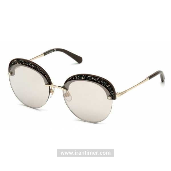قیمت و خرید عینک آفتابی زنانه فشن (SWAROVSKI) مدل SK 0256 32G 56 | اورجینال و اصلی