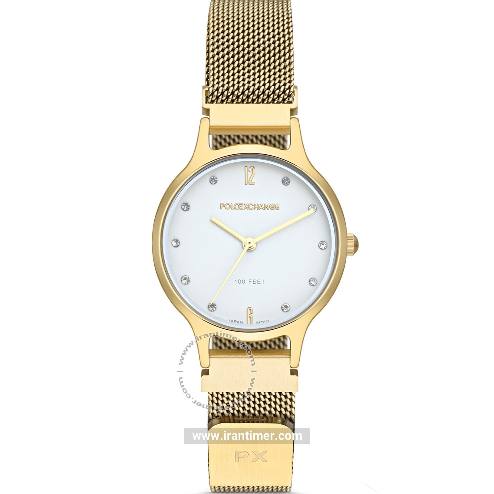 قیمت و خرید ساعت مچی زنانه پولو اکسچنج(POLO EXCHANGE) مدل PX-3002-04 کلاسیک | اورجینال و اصلی