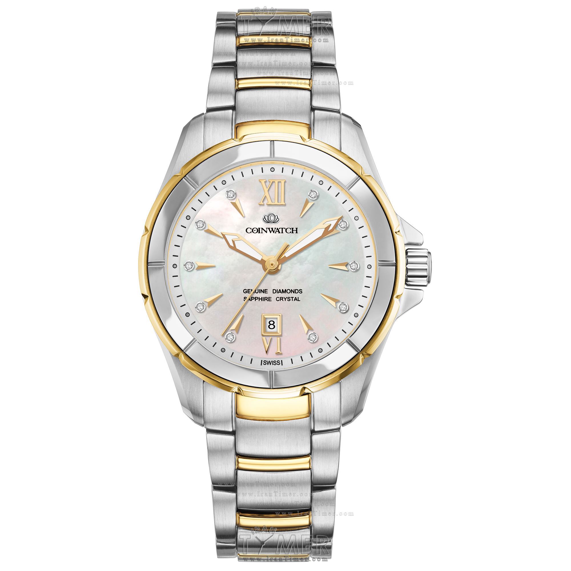 قیمت و خرید ساعت مچی زنانه کوین واچ(COINWATCH) مدل C160TWH کلاسیک | اورجینال و اصلی