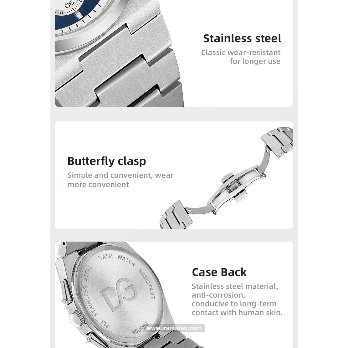 قیمت و خرید ساعت مچی مردانه دنیل گورمن(Daniel Gorman) مدل DG9004.SW کلاسیک | اورجینال و اصلی