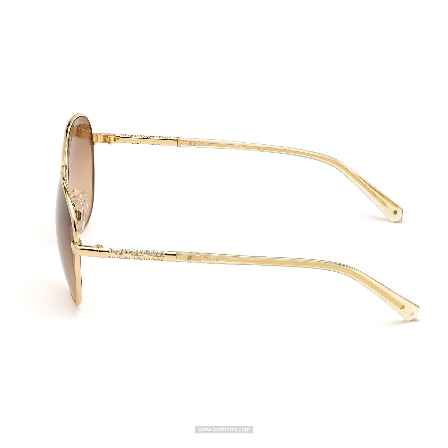 قیمت و خرید عینک آفتابی زنانه خلبانی (SWAROVSKI) مدل SK S 0292 30F 61 | اورجینال و اصلی