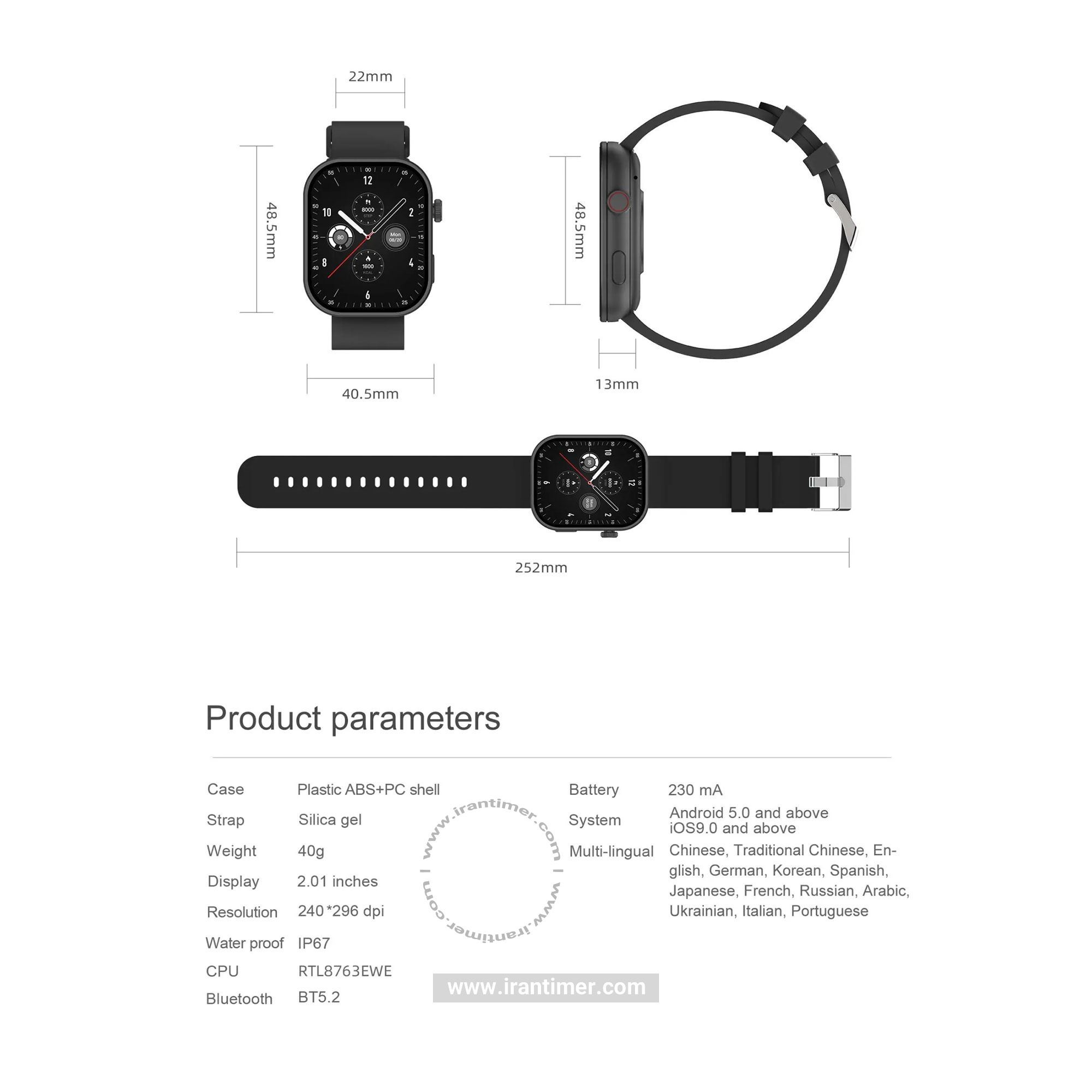 قیمت و خرید ساعت مچی مردانه زنانه نورث اج(North Edge) مدل NL84 BLACK اسپرت | اورجینال و اصلی
