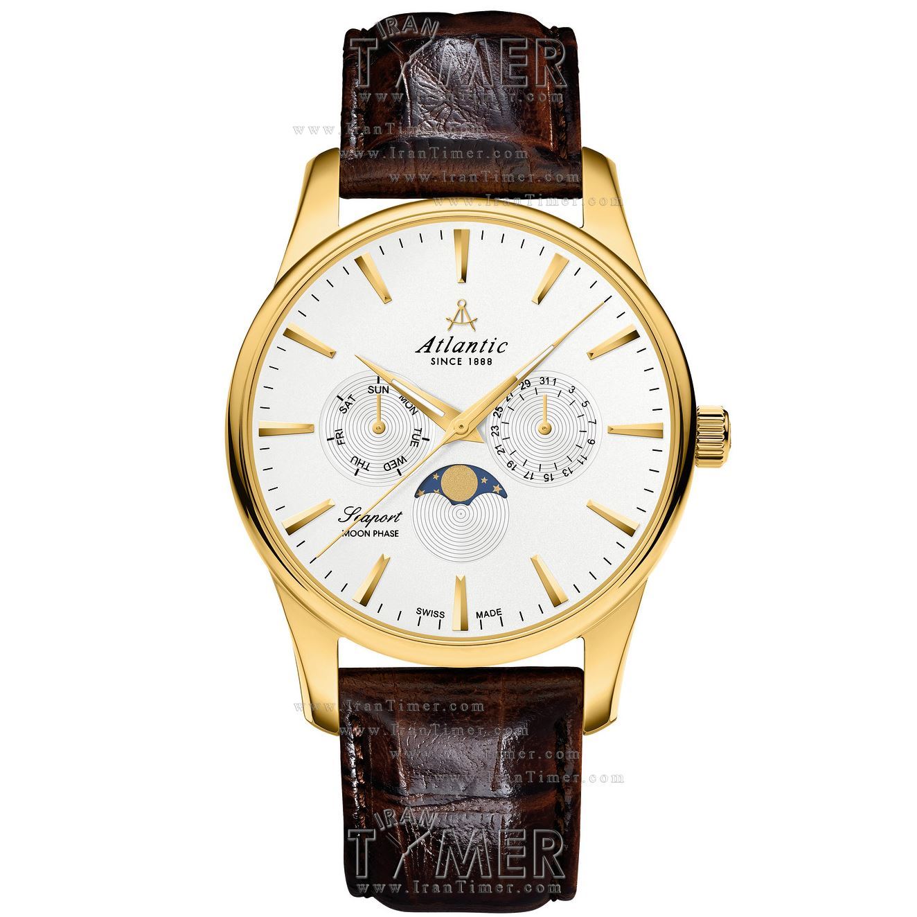 قیمت و خرید ساعت مچی مردانه آتلانتیک(ATLANTIC) مدل AC-56550.45.21 کلاسیک | اورجینال و اصلی