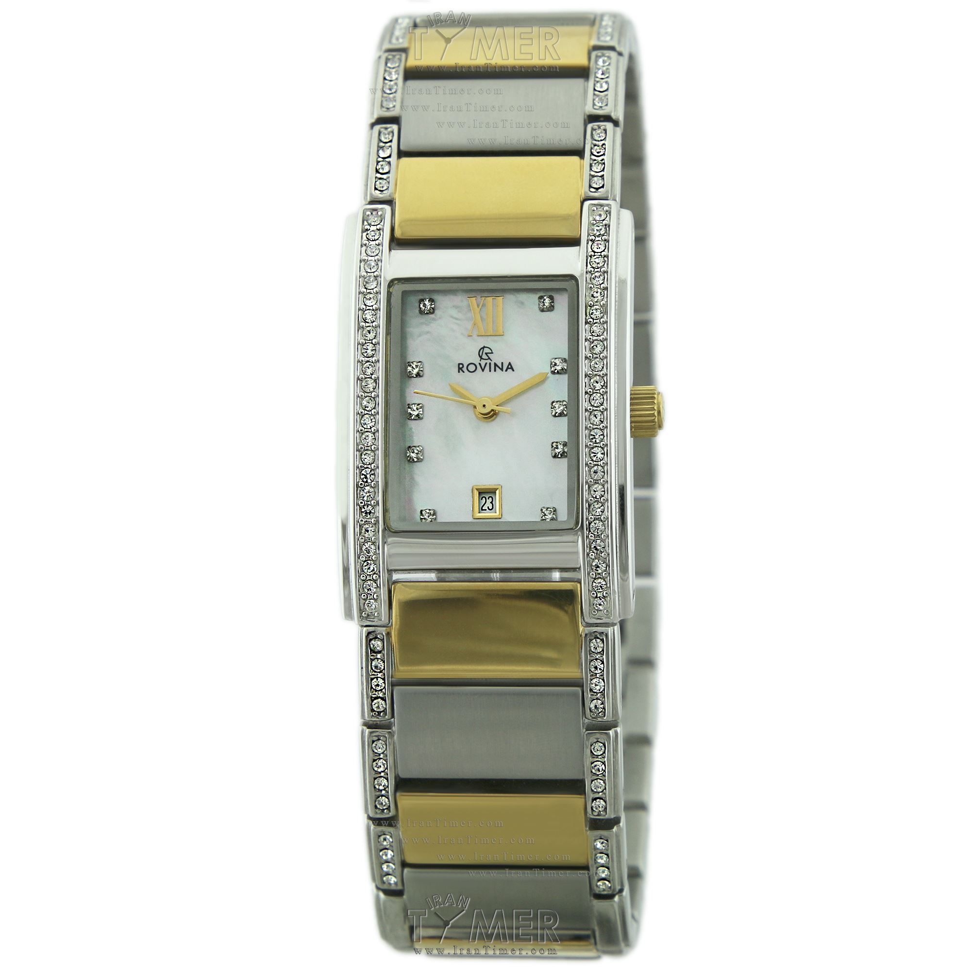 قیمت و خرید ساعت مچی زنانه رُوینا(ROVINA) مدل 51154L2BW فشن | اورجینال و اصلی