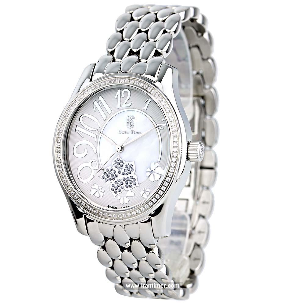 قیمت و خرید ساعت مچی زنانه سوئیس تایم(SWISS TIME) مدل ST 221-SS/Wh فشن | اورجینال و اصلی