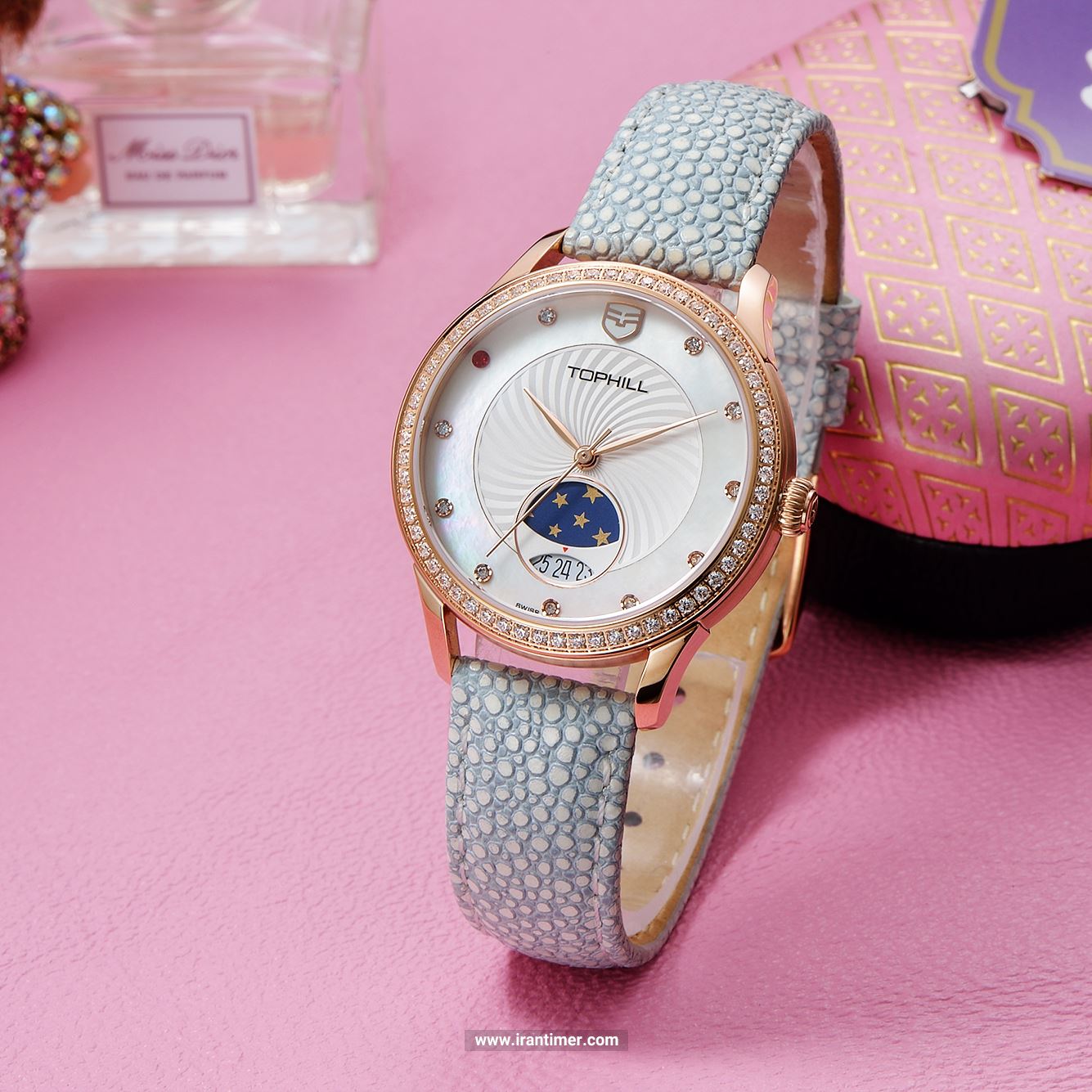 قیمت و خرید ساعت مچی زنانه تاپ هیل(TOPHILL) مدل TE030L.NW3267 فشن | اورجینال و اصلی
