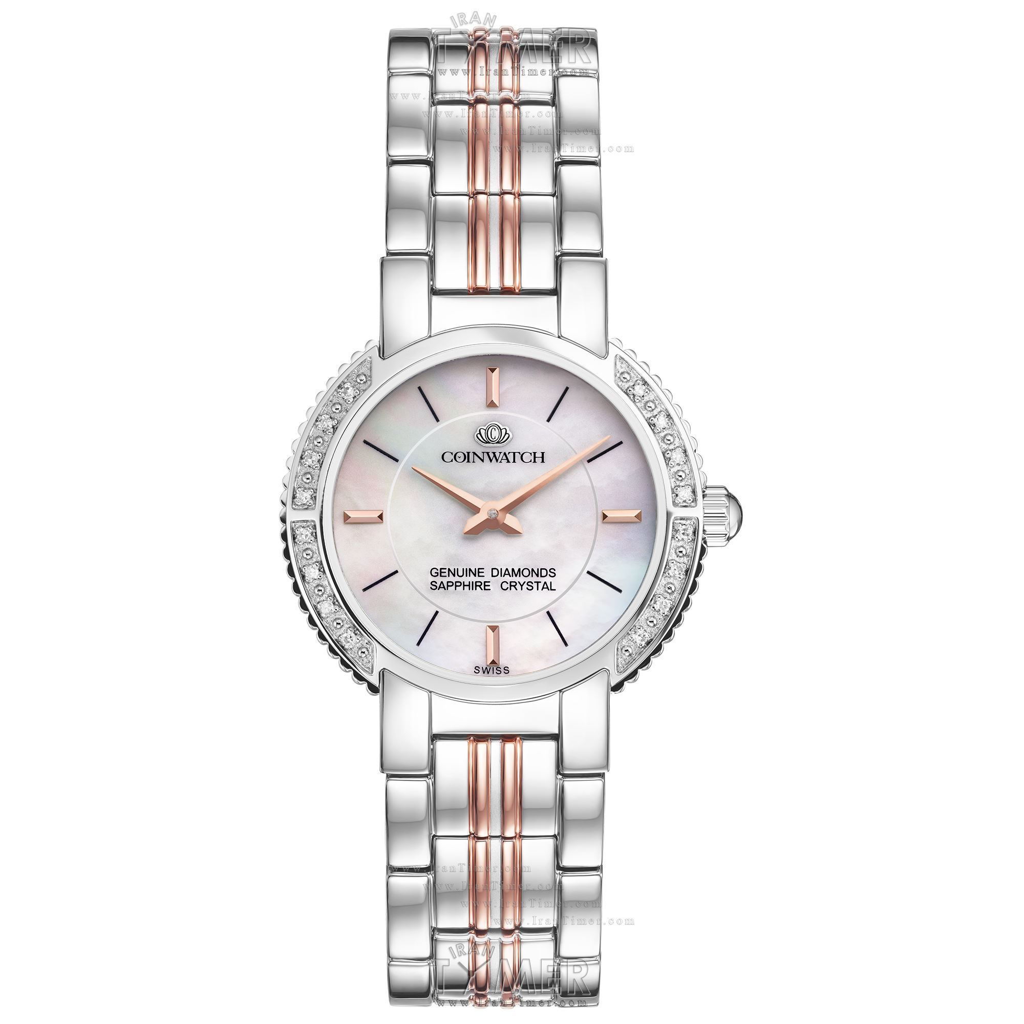 قیمت و خرید ساعت مچی زنانه کوین واچ(COINWATCH) مدل C159RWH کلاسیک | اورجینال و اصلی