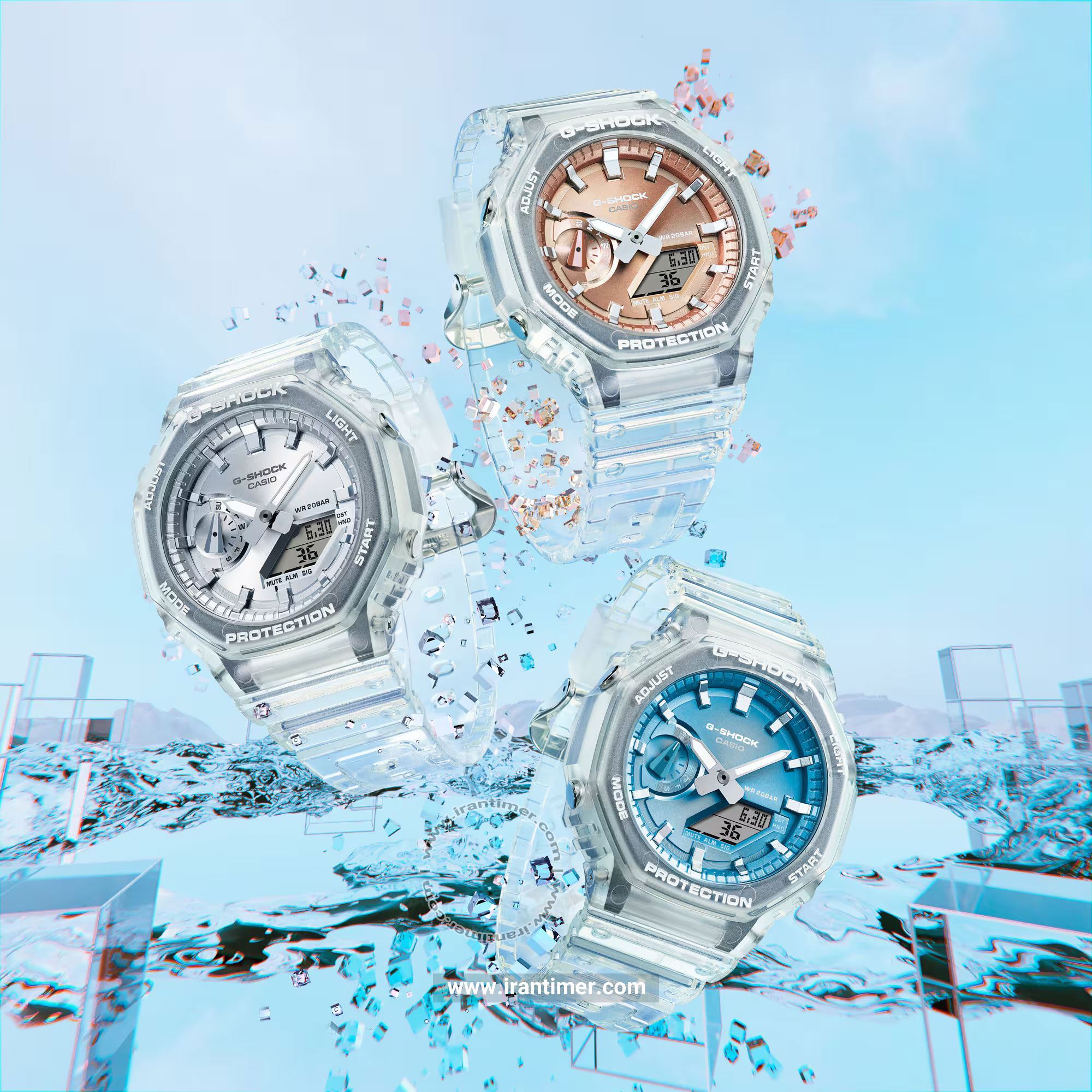 قیمت و خرید ساعت مچی مردانه کاسیو (CASIO) جی شاک مدل GA-2100BM-7A5DR اسپرت | اورجینال و اصلی