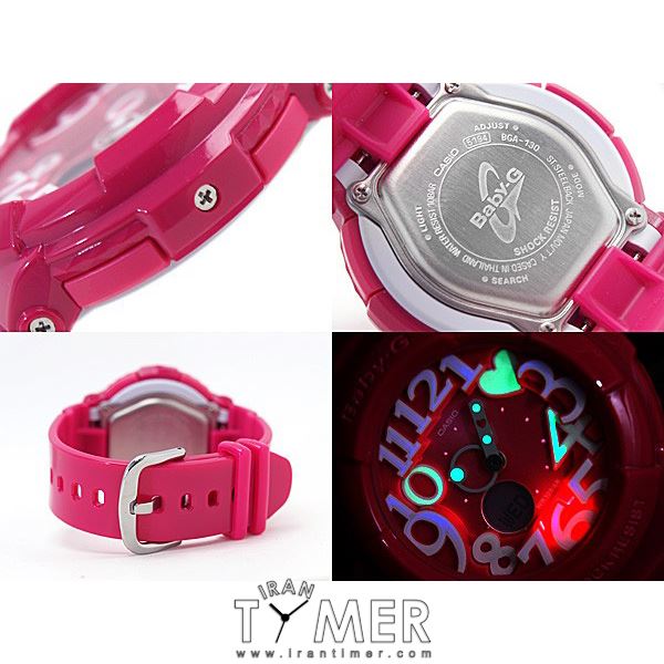 قیمت و خرید ساعت مچی کاسیو (CASIO) بیبی جی مدل BGA-130-4BDR اسپرت | اورجینال و اصلی