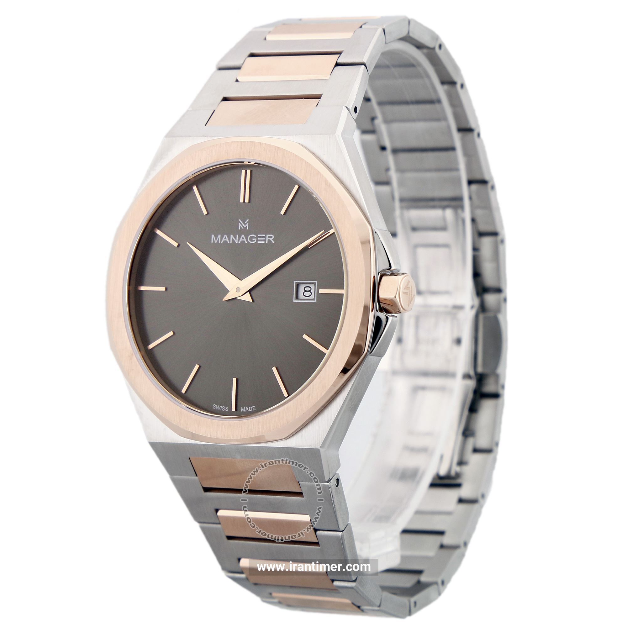 قیمت و خرید ساعت مچی مردانه منیجر(MANAGER) مدل MAN-RF-115-BRM کلاسیک | اورجینال و اصلی