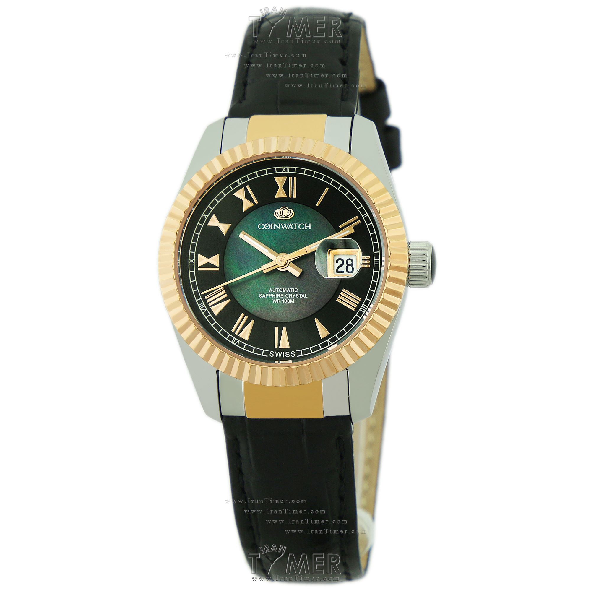 قیمت و خرید ساعت مچی زنانه کوین واچ(COINWATCH) مدل C114RBK کلاسیک | اورجینال و اصلی