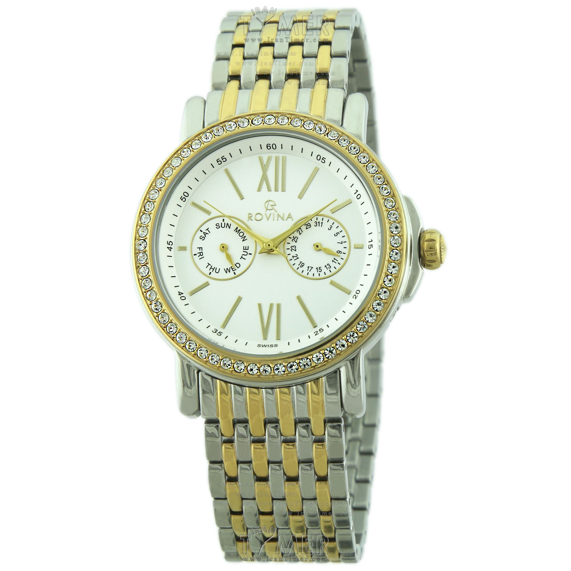 قیمت و خرید ساعت مچی زنانه رُوینا(ROVINA) مدل 62116L2BW کلاسیک | اورجینال و اصلی