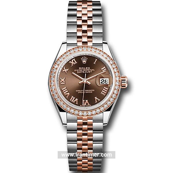 قیمت و خرید ساعت مچی زنانه رولکس(Rolex) مدل 279381RBR chorj Brown فشن | اورجینال و اصلی