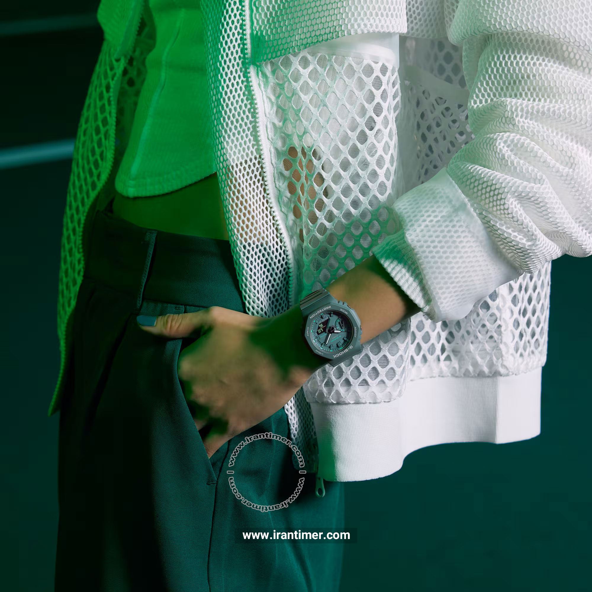 قیمت و خرید ساعت مچی زنانه کاسیو (CASIO) جی شاک مدل GMA-S2100GA-3ADR اسپرت | اورجینال و اصلی