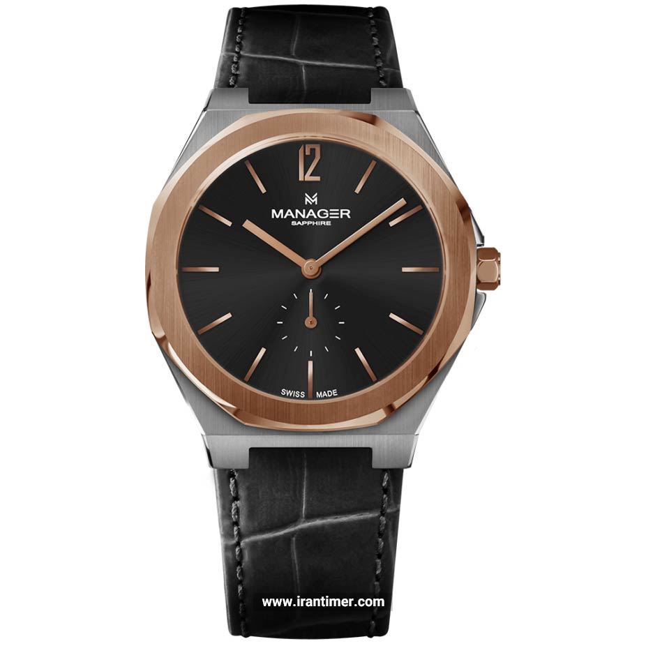 قیمت و خرید ساعت مچی مردانه منیجر(MANAGER) مدل MAN-RP-06-BL کلاسیک | اورجینال و اصلی