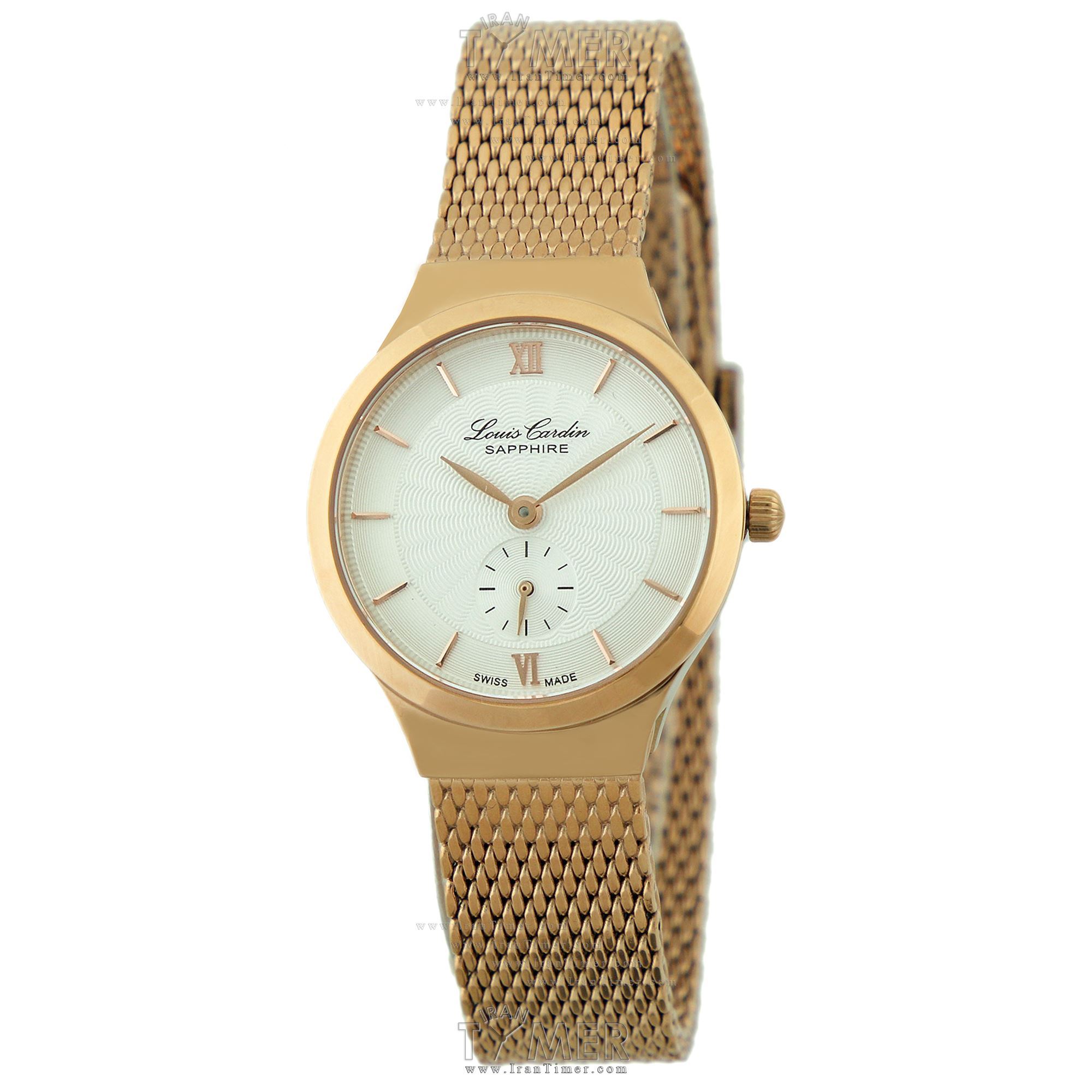 قیمت و خرید ساعت مچی زنانه لوئیس کاردین(LOUIS CARDIN) مدل LC002 L MESH RG کلاسیک | اورجینال و اصلی