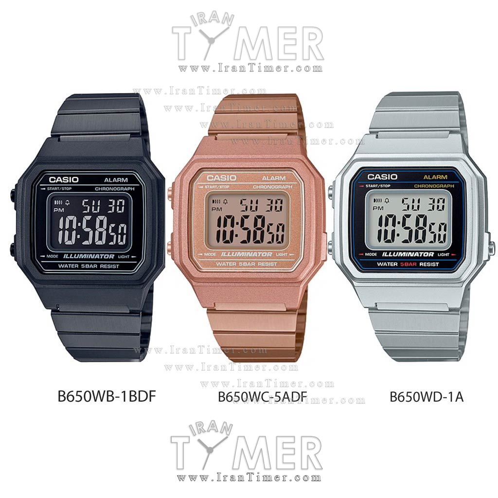 قیمت و خرید ساعت مچی مردانه زنانه کاسیو (CASIO) جنرال مدل B650WC-5ADF کلاسیک | اورجینال و اصلی